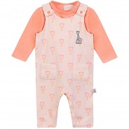 Preisvergleich für Oberteile: Set: Shirt/Latzhose Sophie la Girafe Langarmshirts weiß Gr. 74