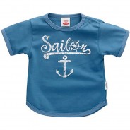 Preisvergleich für Oberteile: Shirt Kurzarm T-Shirts  blau/weiß Gr. 80 Jungen Kinder