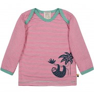 Preisvergleich für Oberteile: Shirt Ringel m. Druck Langarmshirts  rosa Gr. 86/92 Mädchen Kleinkinder