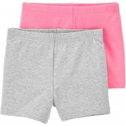 Preisvergleich für Hosen: Shorts Doppelpack  rosa/grau Gr. 98 Mädchen Kleinkinder