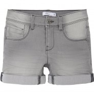 Preisvergleich für Hosen: Shorts Slim fit NKFSALLI , Bundweite SLIM grau Gr. 128 Mädchen Kinder