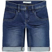 Preisvergleich für Hosen: Shorts Slim fit NKMSOFUS , Bundweite SLIM blue denim Gr. 140 Jungen Kinder
