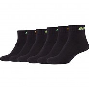 Preisvergleich für Strumpfwaren: Skechers Kinder Kurzsocken 6er-Pack schwarz Gr. 35-38