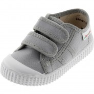 Preisvergleich für Schuhe: Sneakers Low 1915 BASKET TIRAS LONA  dunkelgrau Gr. 32 Jungen Kinder