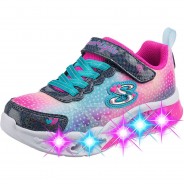 Preisvergleich für Schuhe: Sneakers Low Blinkies FLUTTER HEART LIGHTS  pink/blau Gr. 28 Mädchen Kleinkinder
