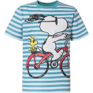 Preisvergleich für Oberteile: Snoopy & Die Peanuts Kinder T-Shirt grün/weiß Gr. 104/110