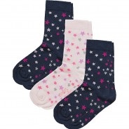 Preisvergleich für Strumpfwaren: Socken 3er Pack  blau Gr. 23-26 Mädchen Kleinkinder