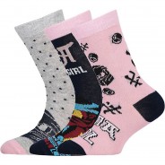 Preisvergleich für Strumpfwaren: Socken 3er Pack  dunkelblau Gr. 37-39 Mädchen Kinder