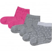 Preisvergleich für Strumpfwaren: Socken 3er-Pack  grau Gr. 27-30 Mädchen Kinder