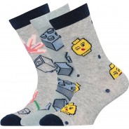 Preisvergleich für Strumpfwaren: Socken 3er Pack  grau Gr. 37-39 Mädchen Kinder