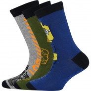 Preisvergleich für Strumpfwaren: Socken 3er Pack  hellgrau Gr. 26/27 Jungen Kleinkinder