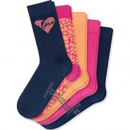 Preisvergleich für Strumpfwaren: Socken 5er Pack  mehrfarbig Gr. 39-42 Mädchen Kinder