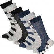 Preisvergleich für Strumpfwaren: Socken 6er Pack  schwarz/blau Gr. 31-34 Jungen Kinder