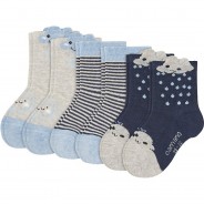 Preisvergleich für Strumpfwaren: Socken 6er-Pack , Wolken blau Gr. 23-26 Jungen Baby