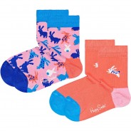 Preisvergleich für Strumpfwaren: Socken BUNNY Doppelpack  rosa-kombi Gr. 22-24 Mädchen Kleinkinder
