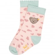 Preisvergleich für Strumpfwaren: Socken mit Teddybärenmotiv Haussocken rosa Gr. 26 Mädchen Kinder
