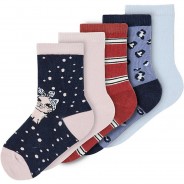 Preisvergleich für Strumpfwaren: Socken NMFVINNI  blau Gr. 19-21 Mädchen Kleinkinder