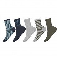 Preisvergleich für Strumpfwaren: Socken NMMVAGN  grau Gr. 19-21 Jungen Kinder