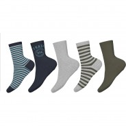 Preisvergleich für Strumpfwaren: Socken NMMVAGN  grau Gr. 22-24 Jungen Kleinkinder