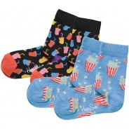 Preisvergleich für Strumpfwaren: Socken SNACK Doppelpack , Organic Cotton schwarz Gr. 24-26 Mädchen Kleinkinder