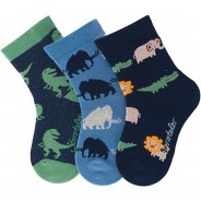 Preisvergleich für Strumpfwaren: Söckchen 3er-Pack Mammut Socken dunkelblau Gr. 22 Jungen Kinder