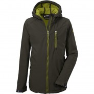 Preisvergleich für Jacken & Outdoorkleidung: Soft Shell Jacke Boys Softshelljacke Softshelljacken grün/anthrazit Gr. 128 Jungen Kinder
