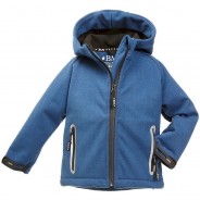 Preisvergleich für Jacken & Outdoorkleidung: SoftShell Jacke mit Strickoptik Softshelljacken Kinder royal Gr. 104  Kleinkinder