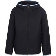 Preisvergleich für Jacken & Outdoorkleidung: Softshell Jacke Smoothie mit Kapuze reflektierendes Badge Kinder schwarz Gr. 92/98  Kinder