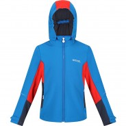 Preisvergleich für Jacken & Outdoorkleidung: Softshelljacke ACIDITY V  blau/rot Gr. 140 Jungen Kinder