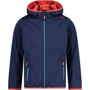 Preisvergleich für Jacken & Outdoorkleidung: Softshelljacke  blau/rot Gr. 140 Mädchen Kinder