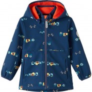 Preisvergleich für Jacken & Outdoorkleidung: Softshelljacke NMMMALTA  blau Gr. 98 Jungen Kleinkinder