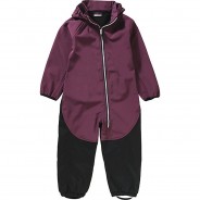 Preisvergleich für Jacken & Outdoorkleidung: Softshelloverall SECRET  aubergine Gr. 116 Mädchen Kinder