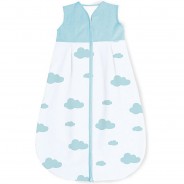 Preisvergleich für Schlafsäcke: Sommer-Schlafsack Wölkchen, hellblau, 90 cm