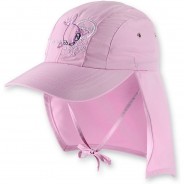 Preisvergleich für Mützen & Accessoires: Sonnenhut mit UV-Schutz  hellrosa Gr. 54-56 Mädchen Kinder