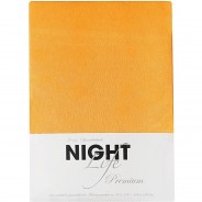 Preisvergleich für Heimtextilien: Spannbettlaken, Jersey, orange, 100 x 200 cm
