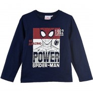 Preisvergleich für Oberteile: Spider-Man Langarm T-Shirt blau Gr. 128 Jungen Kinder