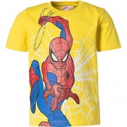 Preisvergleich für Oberteile: Spider-Man T-Shirt  gelb Gr. 128/134 Jungen Kinder