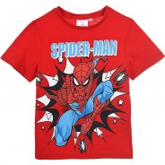 Preisvergleich für Oberteile: Spider-Man T-Shirt  rot Gr. 128 Jungen Kinder