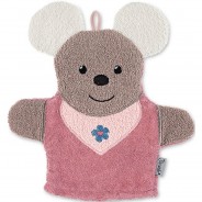Preisvergleich für Heimtextilien: Spiel-Waschhandschuh Mabel rosa