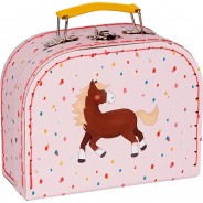 Preisvergleich für Kleinkindspielzeug: Spielkoffer Mein kleiner Ponyhof (mit Flockdruck)