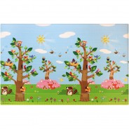 Preisvergleich für Heimtextilien: Spielmatte Birds in the Trees, 140 x 210 cm mehrfarbig