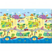 Preisvergleich für Heimtextilien: Spielmatte Dino Sports, 1,85 m x 1,25 m bunt