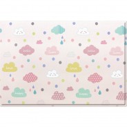 Preisvergleich für Heimtextilien: Spielmatte Happy Clouds, 1,85 m x 1,25 m bunt