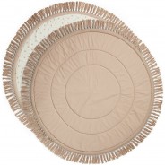 Preisvergleich für Heimtextilien: Spielmatte Powder Pink Fringe Spielteppiche rosa Gr. 120