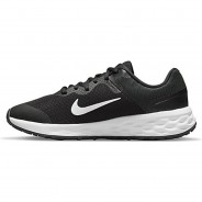 Preisvergleich für Schuhe: Sportschuhe NIKE REVOLUTION 6  schwarz/weiß Gr. 39 Jungen Kinder