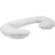 Preisvergleich für Stillartikel: Still- und Lagerungskissen sleepy-C inkl. abnehmbarem Bezug, ergonomisch mit Öko-Tex Standard 100 - Zweige grau