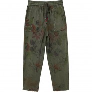 Preisvergleich für Hosen: Stoffhose MICKEY CAMO FLOWER  grün Gr. 122/128 Mädchen Kinder