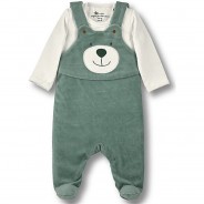 Preisvergleich für Strampler & Spieler: Strampler-Set Nicki Ben Strampler türkis Gr. 56 Jungen Baby