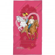 Preisvergleich für Heimtextilien: Strandtuch Bibi & Tina, Freunde, 75 x 150 cm rosa