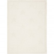Preisvergleich für Heimtextilien: Strickdecke Karo creme 75 x100 cm Gr. 75 x 100